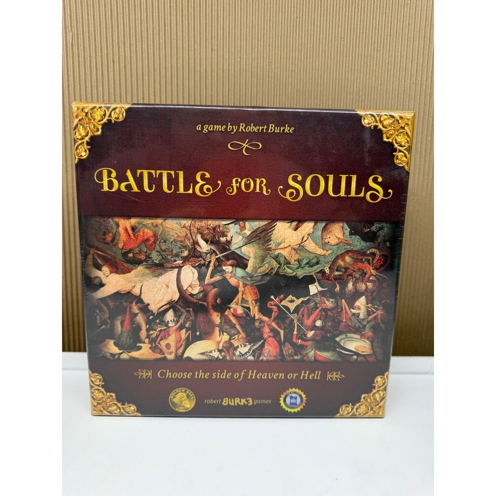 Battle for Souls Board Game Robert Burke Games Medieval Card Dice Game New